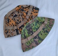 tomwang2012.PAIR OF WW2 GERMAN FALLSCHIRMJAGER PARATROOPER M38 HELMET COVER CAMO camouflage 2 colour