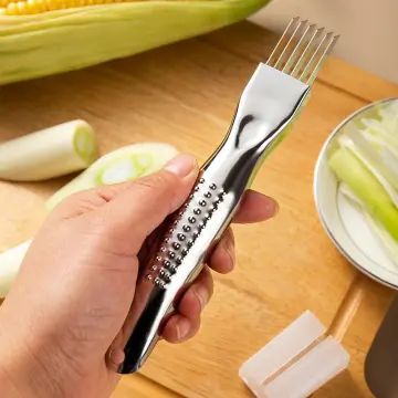 1pc Stainless Steel Portable Multifunctional Green Onion Slicer