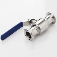 [HOT] 19/25/32mm Ball Valve 304 Stainless Steel Food-grade Sanitary Fixture Ring Fast Connecting Straight Ball Valve plumbing supply