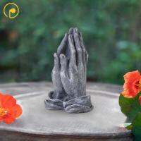 Perfk พนมมืออธิษฐานเรซินรูปแกะสลัก Statuette สำหรับตกแต่งชั้นวางหนังสือห้องรับประทานอาหาร