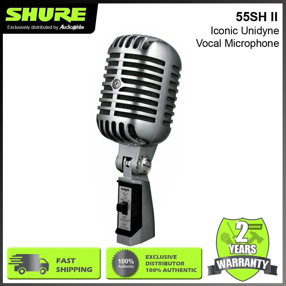 SHURE 55SH SERIES II - Iconic Unidyne Vocal Microphone | Lazada PH