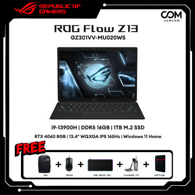 NOTEBOOK (โน้ตบุ๊ค) ASUS ROG FLOW Z13 GZ301 GZ301VV-MU020WS (BLACK) BY COMCOM