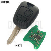 QCONTROL Car Remote Key DIY for PEUGEOT 206 207 Complete Vehicle Key