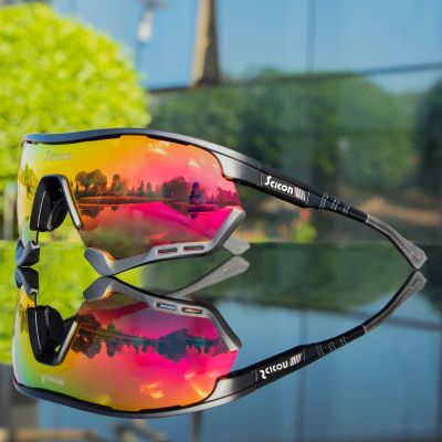 แว่นตากันแดดปั่นจักรยานโพลาไรซ์ SCICON แว่นตา UV400จักรยาน Mtb แว่นตาขี่จักรยานกีฬากลางแจ้งขณะวิ่งแว่นตาผู้หญิงผู้ชายภูเขา