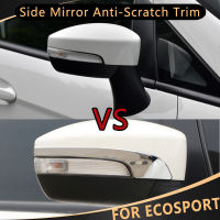 2Pcs Chrome รถกระจกมองหลังด้านข้างกระจก Anti-Scratch Trim สติกเกอร์สำหรับ Ford 2013-2021อุปกรณ์เสริม