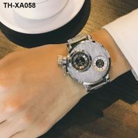 personality watch male student Korean version simple casual atmosphere trendy all-match large dial quartz non-mechanical