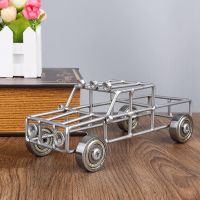 Retro Truck Decoration, Modern Stainless Steel Truck Metal Decoration, Suitable for Indoor and Outdoor