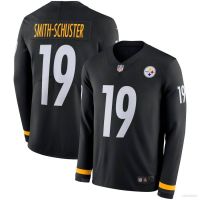 Ys2 NFL เสื้อกีฬาแขนยาว ลายทีมฟุตบอล Pittsburgh Steelers Jersey สีน้ําตาล SY2