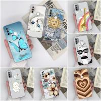 เคสสำหรับ Oppo A53 4G A53s ฝาครอบ4G 5G น่ารักกันกระแทกด้านใสหัวใจรักยีราฟซิลิโคนใสป้องกัน TPU แบบนิ่มสำหรับ Oppo A 53 Capa Bumper Fundas