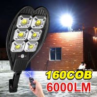 Newest 6000LM Outdoor LED Solar Light 3 Modes Solar Lamp Waterproof Garden Lights Remote Control Street Lamps with Motion Sensor