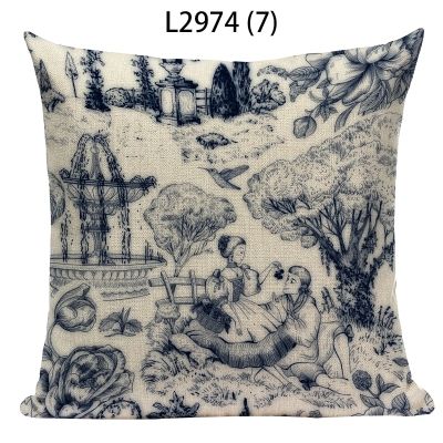Animal Pattern Cushion Cover Decorative Pillow Case Household Cushion Cover Puppy Vegetation Print Pillow Case Funda Cojines