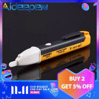 Aideepen เครื่องทดสอบแรงดันไฟฟ้า AC แบบไม่สัมผัสทัชสกรีน90 ~ 1000V เต้าเสียบแรงดันไฟฟ้าตรวจสอบมิเตอร์ช่องเสียบ LED โวลต์ปากกาทดสอบ