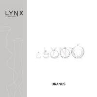 LYNX -  Uranus  - แจกันแก้ว แจกันแขวน ทรงกลม แบบแขวน สำหรับตกแต่งบ้านสมัยใหม่และมีสไตล์