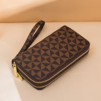 Double Zipper Long Men Wallet Wristlets Bags Clutch Purse for Women Bag Designer Male Wallet Woman Credit Card Holder Phone Bag