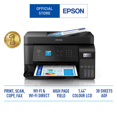 Epson EcoTank L5590 High-speed A4 colour 4-in-1 มัลติฟังก์ชัน printer with ADF, Wi-Fi Direct and Ethernet (Print/copy/scan/ fax / WiFi)