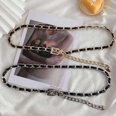 Chain Belt Women Fashion Versatile Metal Decorative Matching Skirt Shirt Thin Waist