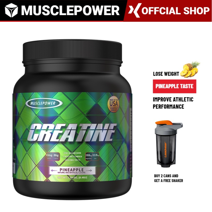 MUSCLEPOWER Creatine 400g Supplement with Creatine Monohydrate, Betaine, LCarnitine L
