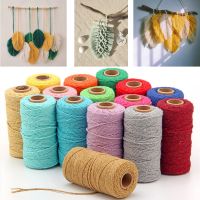 【CC】 2mm 100M Macrame Cord Rope Cotton Twine Thread String Crafts Sewing Wall Hangings Bohemia Wedding