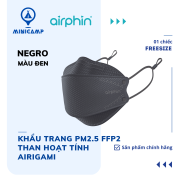 Masks PM2.5 FFP2 activated carbon AIRIGAMI AIRPHIN