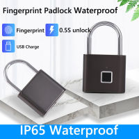 12PCS สมาร์ทลายนิ้วมือกุญแจ USB ชาร์จประตูล็อค Biometric Thumbprint ประตู Padlocks โลหะผสมสังกะสี Smart Life APP ปลดล็อก