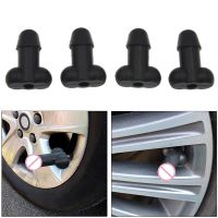 4Pcs Prank Penis_Shaped Tire Cap Luminous Penis_Dick Car Wheel Tire Valve Stem Cap Dust Cover fits Cars Trucks Bikes Motorcycles Wheel Covers