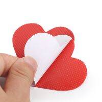 Pack of 3 Pair Womens Red Heart Non Slip Stickers Anti Slip Stick on Shoe Grips Under Shoe Soles