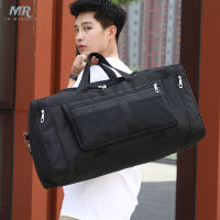 MR ? แฟชั่น Duffle กระเป๋าผู้ชายผ้าใบกระเป๋าเดินทางกระเป๋าถือขนาดใหญ่ความจุกระเป๋าเดินทาง Oxford กระเป๋าเดินทางกันน้ำกระเป๋าออกกำลังกาย