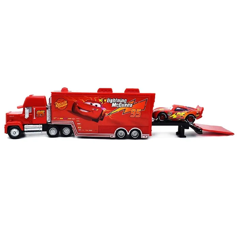 New Cars 3 Bus Fritter Yellow Car Thunder Hollow Car Crash Car Alloy Metal  Diecast Car Toy For Boy