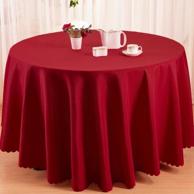 Navy Blue Round Table Cloth Tablecover For Wedding Event Party Hotel Banquet Table Decoration Tablecloth 300cm Round