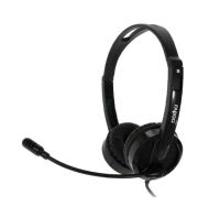 (H100) หูฟัง Rapoo H100/H120 Plus Wired Stereo Headset 3.5- พร้อมไมโครโฟน เสียงชัดเจน