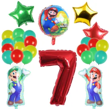Super Mario Mylar Balloons Mario Birthday Party Decor Birthday Balloons 