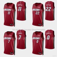 ✙▨ 22-23 NBA Jersey Miami Heat Butler Carrett Lowry Bouyea Red Basketball Sports Vest Unisex Plus Size