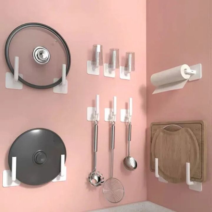 2pcs-plastic-wall-mount-toilet-paper-holder-kitchen-paper-roll-holder-towel-hanger-tissue-rack-bathroom-shelf-storage-organizer-bathroom-counter-stora