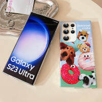 เคสโทรศัพท์ลายสัตว์ซิลิโคนกันตกเข้ากันได้กับ Samsung โทรศัพท์มือถือ A10S A50 A50s A30s S22 A12 S23มาก M12 A13 A04e A32ฝาครอบด้านหลัง TPU นุ่มกันกระแทกเรียบ