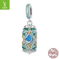 [COD] Amazons new drop oil moon tarot diy pendant exotic mysterious ethnic style s925 silver bracelet beaded