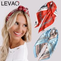 【CW】 Flowers 60x60 cm Print Hair Scarf  Hairband Headband Turban Wrap Accessories Banadan