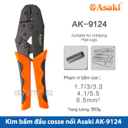 Kìm bấm cos nối Asaki AK-9124 1.7 6.5mm2 - Kềm bấm cốt nối
