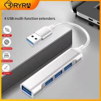 RYRA USB 3.0 Type C 3.1ฮับ4ฮับ USB พอร์ตอะแดปเตอร์แยก OTG 5Gbps สำหรับ Macbook Lenovo Xiaomi อุปกรณ์คอมพิวเตอร์ PC