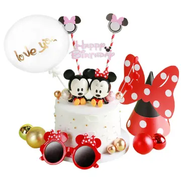 Disney Mickey Mouse Birthday Decor Baby Girl Favor Party Decor Diy Birthday  Number Balloon Combination Baby