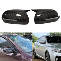 สำหรับ KIA K3 Cerato Forte 2010-2013 2011 2012 ABS รถคาร์บอนไฟเบอร์ด้านร่างกายฝาผ้าคลุมกระจกมองหลังที่ขอบสติกเกอร์ที่อยู่อาศัย