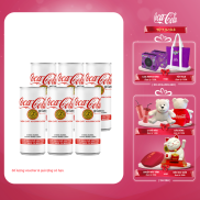 HSD T5 2023 Lốc 6 Lon Nước Giải Khát Coca-Cola Plus 320ml Lon