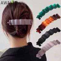 【CC】✜  Frosted/Jelly Color Hair Clip Hairgrip Banana Hairpin Headwear Ponytail Twist Barrettes for