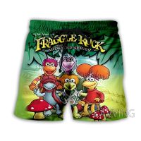 แฟชั่นใหม่ผู้หญิง / ผู้ชายพิมพ์ 3D Fraggle Rock ฤดูร้อนกางเกงขาสั้นชายหาดสตรีทแวร์ผู้ชายกางเกงขาสั้นลำลอง Quick Dry Vacation XS-5XL