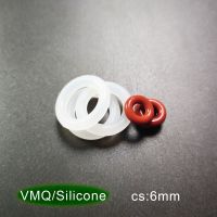 【hot】☇┅✁  VMQ Thickness 6mm Silicone Rubber Washer O-Rings Gasket 40/45/50/55/60/65/70/75/80/85/90/100-400x6mm
