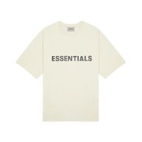 NicefeetTH - FOG - ESSENTIALS 3D Silicon Applique Boxy T-Shirt (BUTTER CREAM)