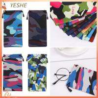 YESHE 5Pcs Random Color แบบพกพา กันน้ำ เครื่องประดับ กล่องใส่แว่นอ่านหนังสือ คอนเทนเนอร์แว่นตา กระเป๋าใส่แว่น กระเป๋าผ้าแว่นตา