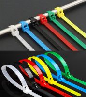 25PCS 5X150 200 300 8X350 400 500 600mm Nylon Releasable Cable Ties Colored Plastics Self-locking Reusable Loop Wrap Zip Bundle Cable Management