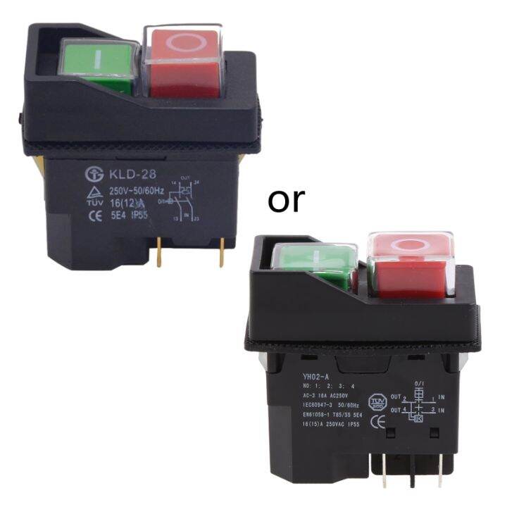 Pushbutton Switches 4 Pin KLD28 Waterproof Push Button