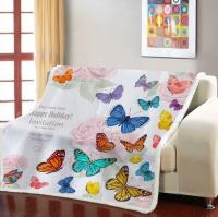 Beautiful butterfly 3D Print Fleece Blanket for bed bedspread Sherpa blanket