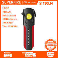 ไฟ G33 SUPERFIRE ทำงานชนิด C ชาร์จกลางแจ้งมัลติฟังก์ชั่นโคมไฟสไตล์วินเทจท่อดูดแม่เหล็ก